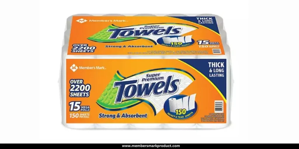 Member's Mark Select & Tear 2-Ply Paper Towels.